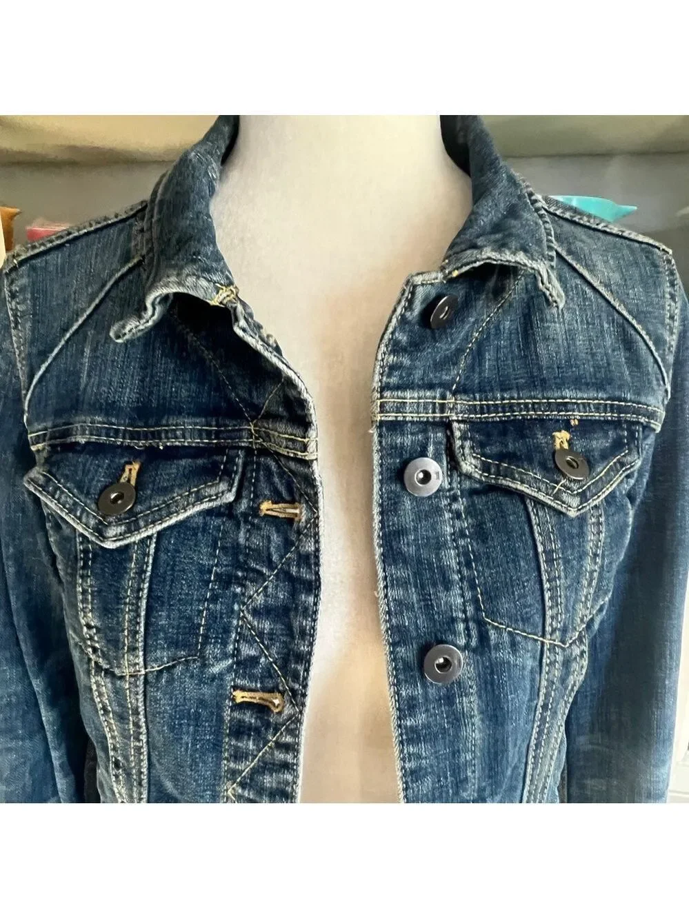 Anthropologie Pilcro and the Letterpress Denim Jacket - Size XS